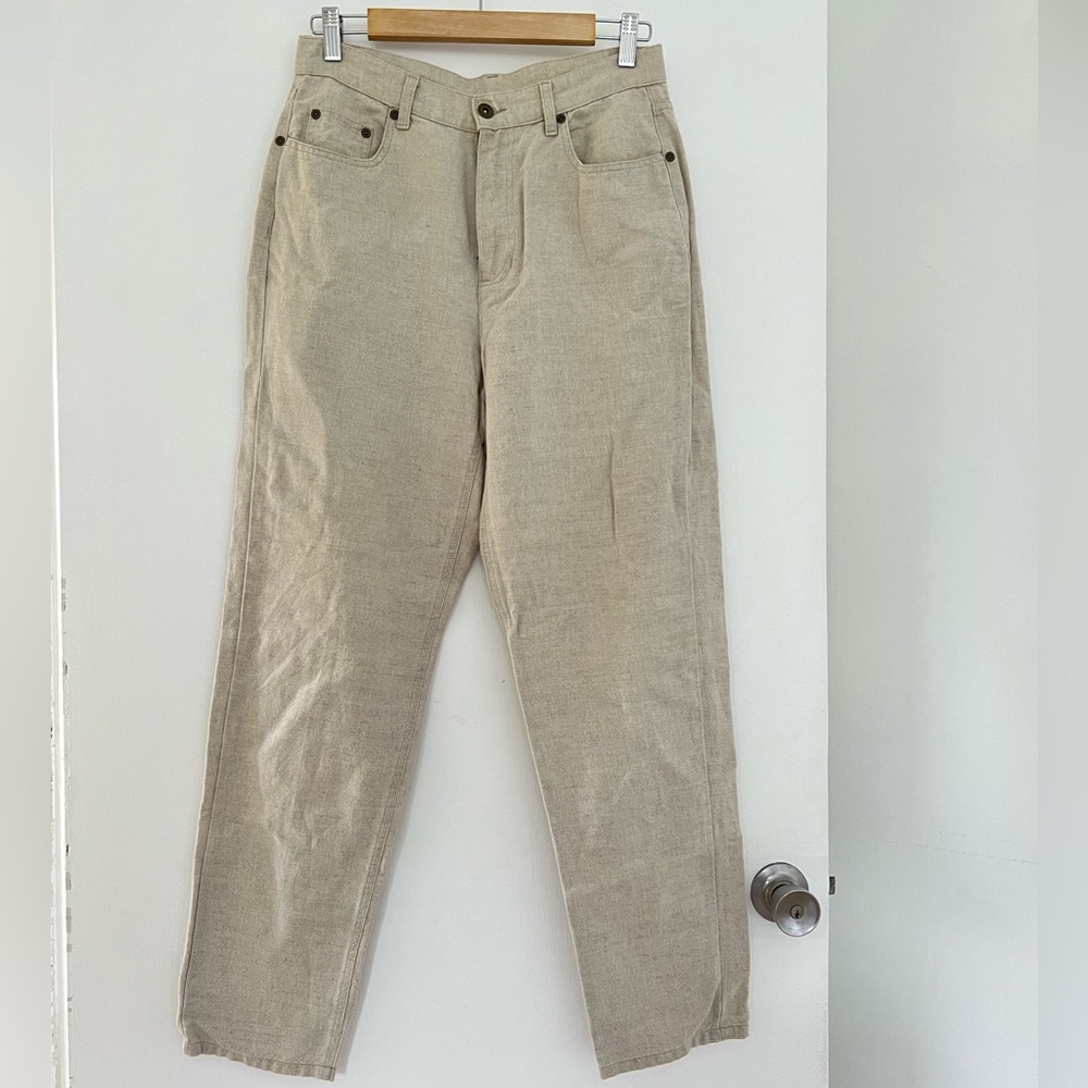 EUC vintage Liz Claiborne Lizwear linen blend trouser pants